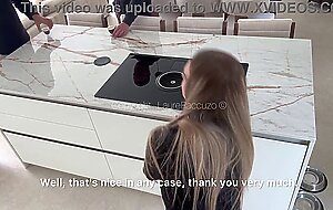 French milf fucked by 2 workers - double facial!