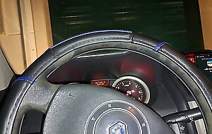 Horny Housewife Fucks the Delivery Guy Outdoor in His Car at Night