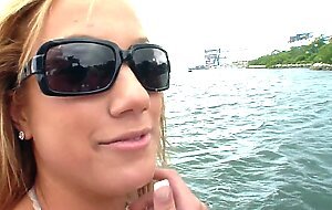 Tight Teens Flash Their Tits and More in the Public Party on a Speed Boat