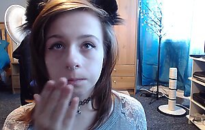 horny kitten sucks feet and dildo 4 you