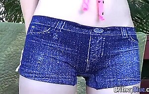 Close up teen clit gets warm and moist