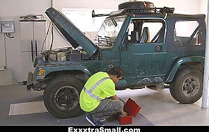 Exxxtrasmall - horny teenfucked by mechanic