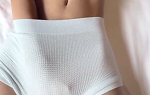 His friend couldn't resist seeing her big camel toe and he fucked the busty slut until he cums