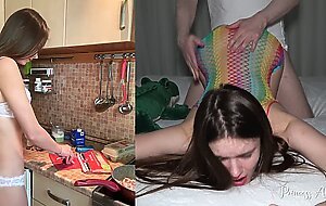 LIFE OF A COLLEGE GIRL - Enjoying Tasty Food And Cock - Princess Alice