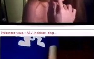 Girl shows and all plays with herself