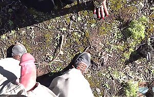 Oh you can't wait until we get home? My girlfriend bullied me into fucking her in the woods