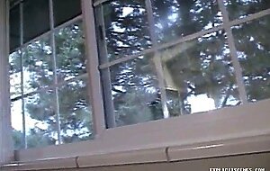 Lovely amateur babe sucking on her lover's cock