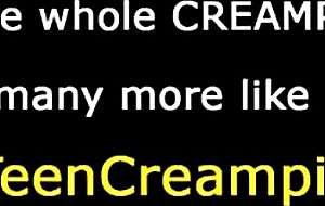Tattoed teen craves to be creamed