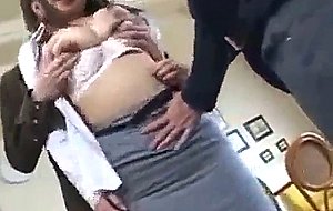 Japanese milf in a threesome