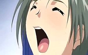 Horny anime babe with milky boobs gets drilled