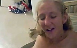 White girlfriend loves black load on her face interracial