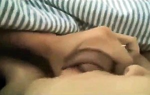 Real wife getting her mouth filled with cum