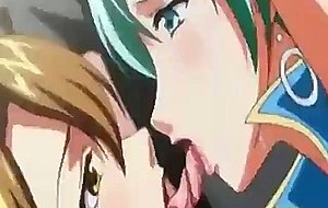 Two hentai babes rubs their boobs