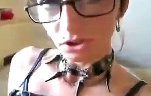 Sexy german cougar in glasses and boots banging