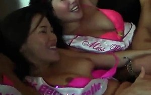 Asian party girls share dick p
