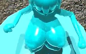 Shemale 3d hentai with four boobs honey poked a bondage a