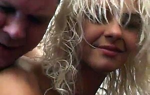 Skinny blonde amateur girlfriend sucks and fucks