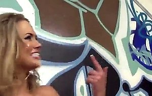 Katie kox gets her face jizzed by black men