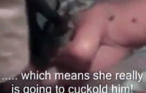 Husband watches his wife getting fucked