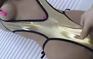 Stunning asian perfect tits tied