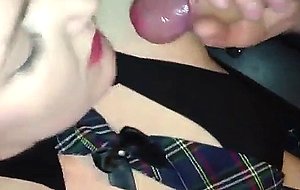 British gf slut sucking my cock in office 720p