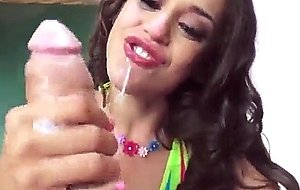 Horny like a beast ziggy star does a sloppy deepthroat bj