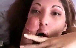 Asian girl gets fucked after giving head