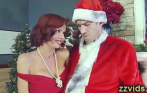 Cute milf Veronica Avluv fucked by Santa Claus with a huge cock