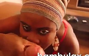 African whore blowjob play