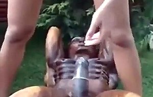 Hot outdoor masturbation, free anal  aa