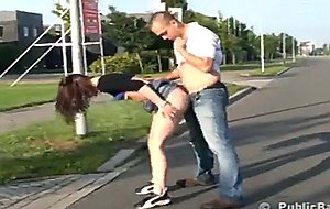 Hot public sex on the street