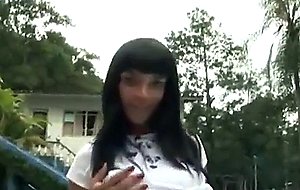 Crazy summer of a busty tranny girl