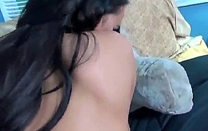 Gorgeous brunette doggystyle and titty fucking pov