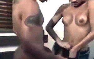 Amateur tranny fucking with latino guy