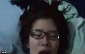 Asian tight pussy lost a bet with my dick