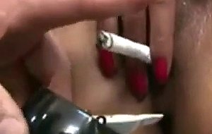 Ciciamor shows masturbation and  smoking pussy