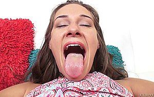 Cassidy Klein takes off her panties and gives a bj