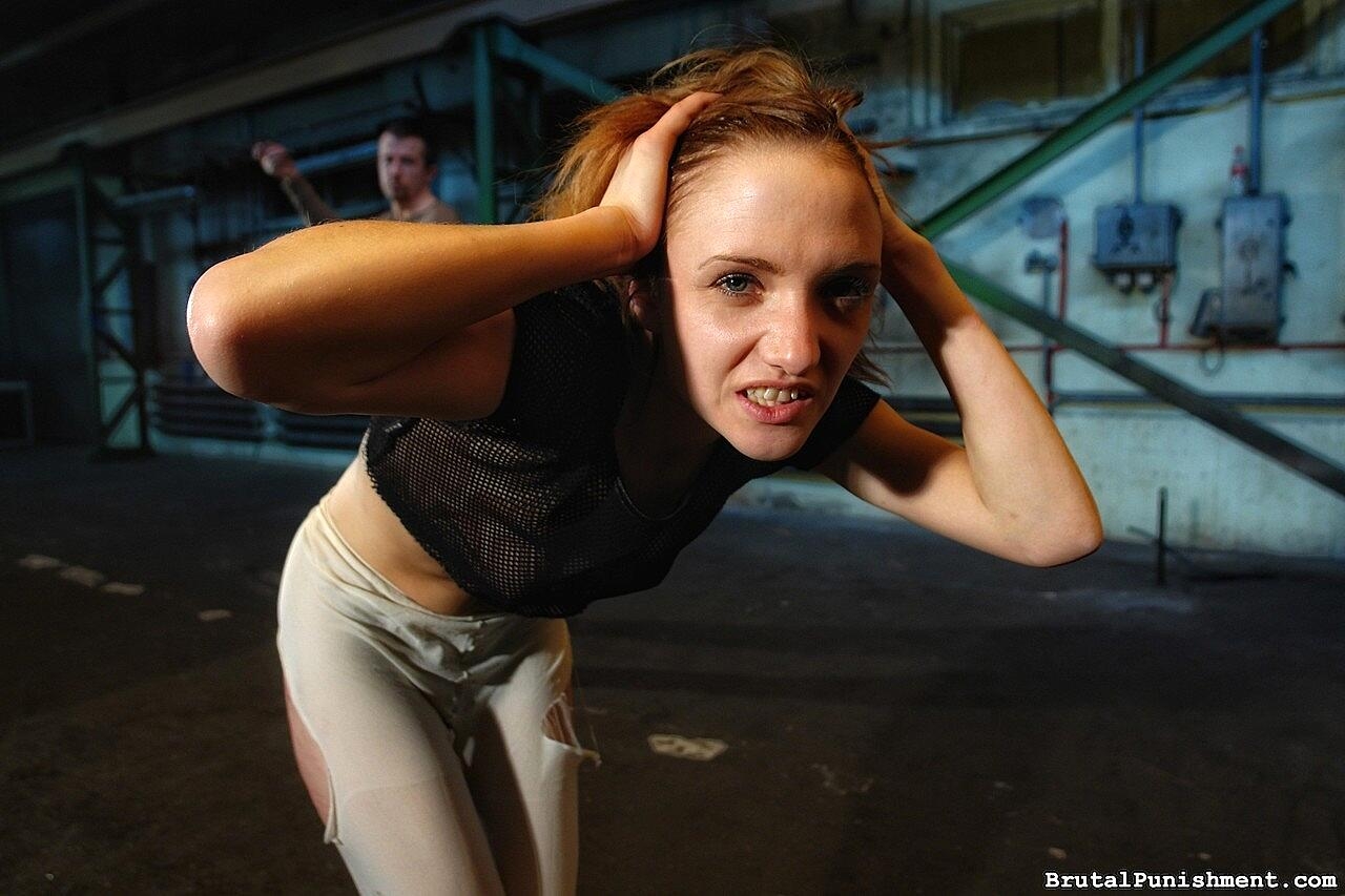 Redheaded Pain Slut Lola Is Suspended From Beams While Being Flogged Fetish, Milf, Outdoor, Pantyhose, Spanking