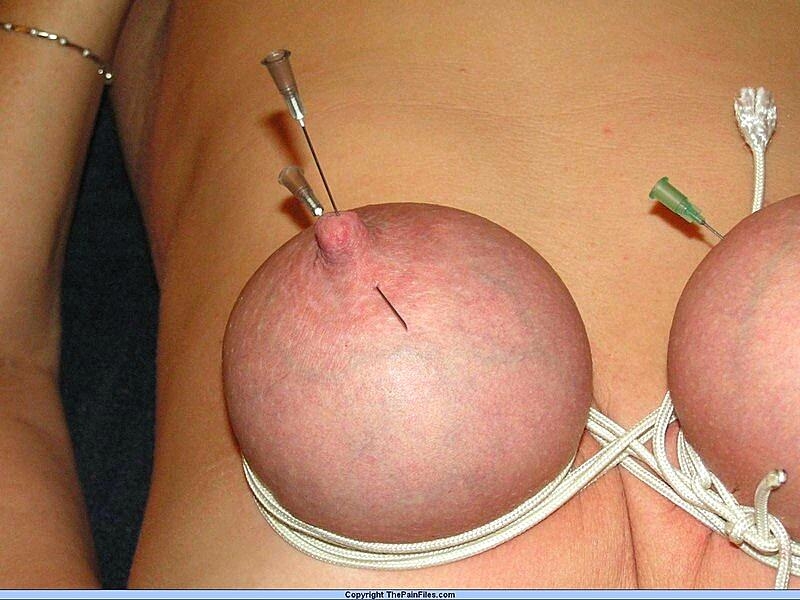 Natural Blonde Has Her Breasts And Nipples Pierced With Needles Big-Tits, Close-Up, Fetish, Mature, Nipples