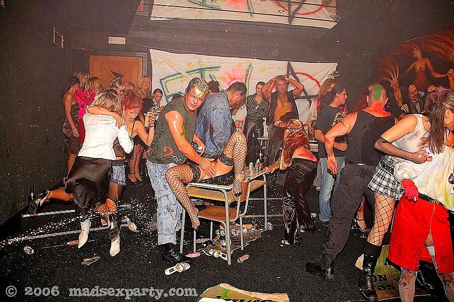 Drunk Peoples With A Fuck The World Attitude Get Involved In Group Sex Action, Ashley Robbins Big-Tits, Party, Pussy-Licking, Redhead, Stockings