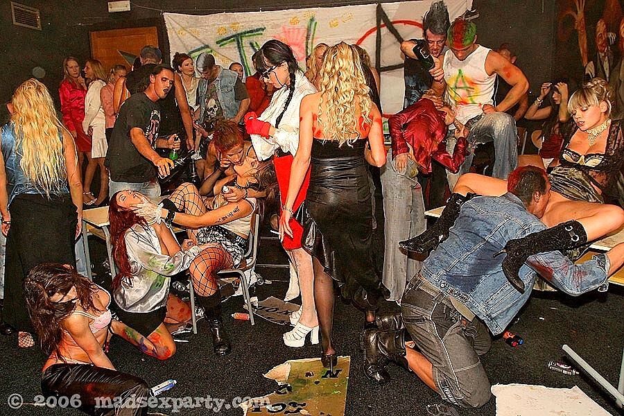 Drunk Peoples With A Fuck The World Attitude Get Involved In Group Sex Action, Ashley Robbins Big-Tits, Party, Pussy-Licking, Redhead, Stockings