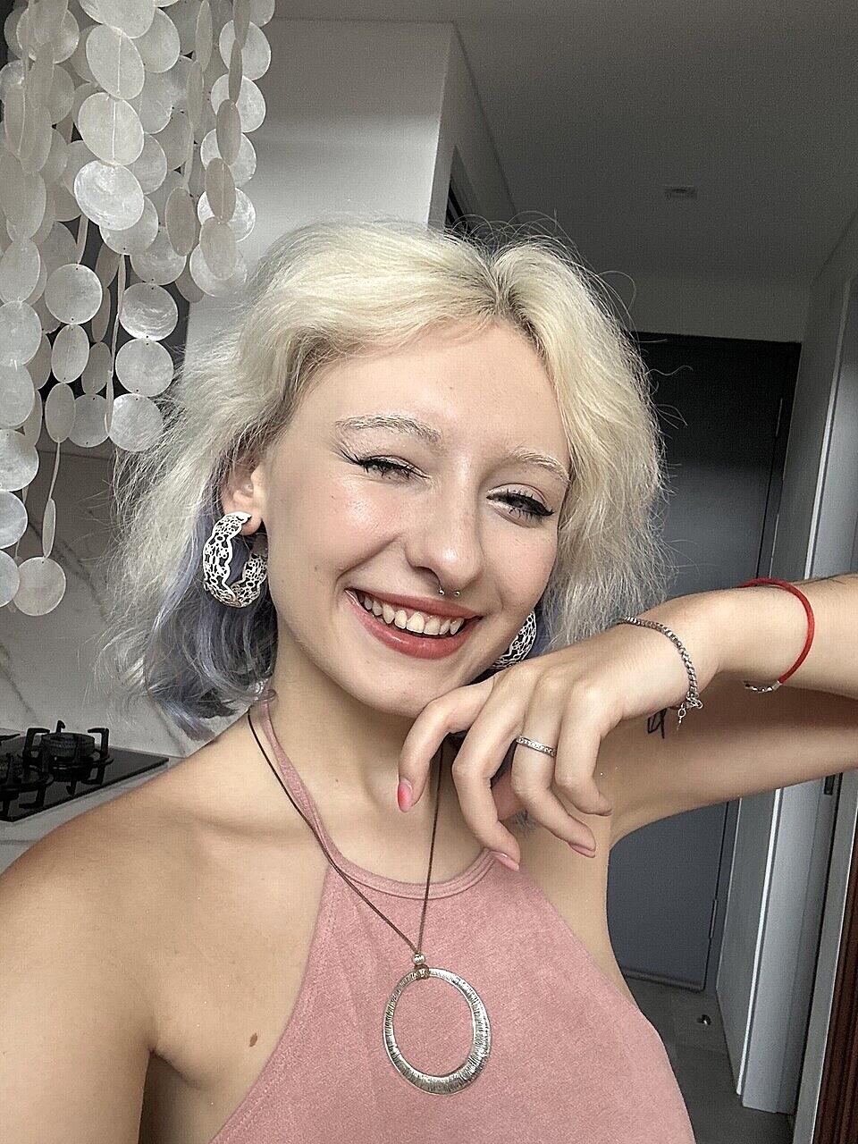 Pretty Blonde With Tattoos Luminatria Takes Self Shots During Non-Nude Action Amateur, Big-Tits, Piercing, Solo, Tattoo