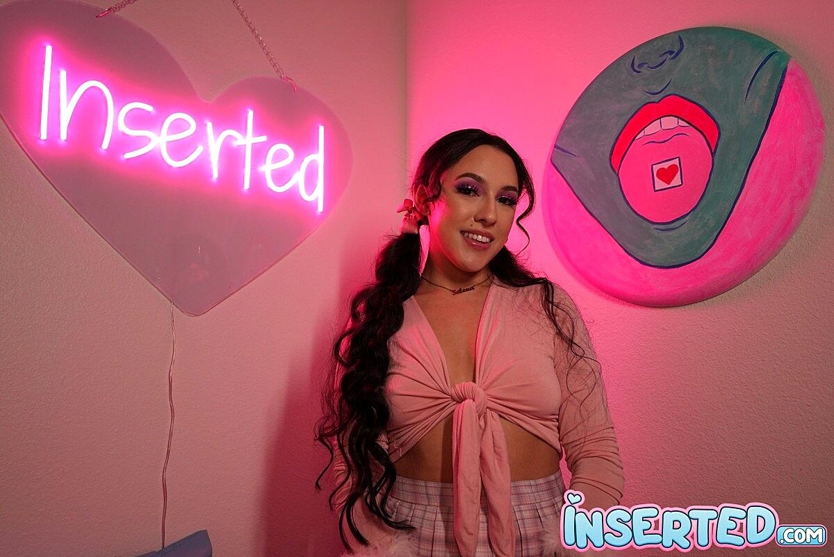 Cute Brunette Selena Ivy Sports Pigtails While Flashing In Front Of A Mirror Amateur, Feet, Pawg, Pigtails