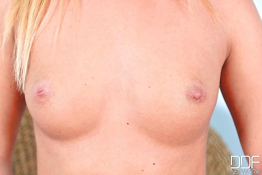 Undressing Blondie Christine Is Demonstrating Her Tiny Tits In Close Up Ass, Babe, Blonde, Close-Up, Clothed