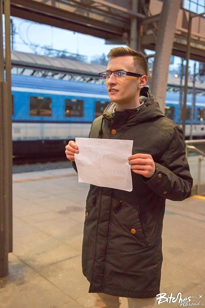 Young Traveler Gabriella Lati Welcomed By Host With Big Cock & Creamy Facial, Charlie Dean Brunette, Cowgirl, Cute, European